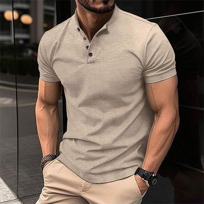 Polo henley homme
