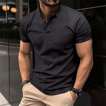 Polo henley homme