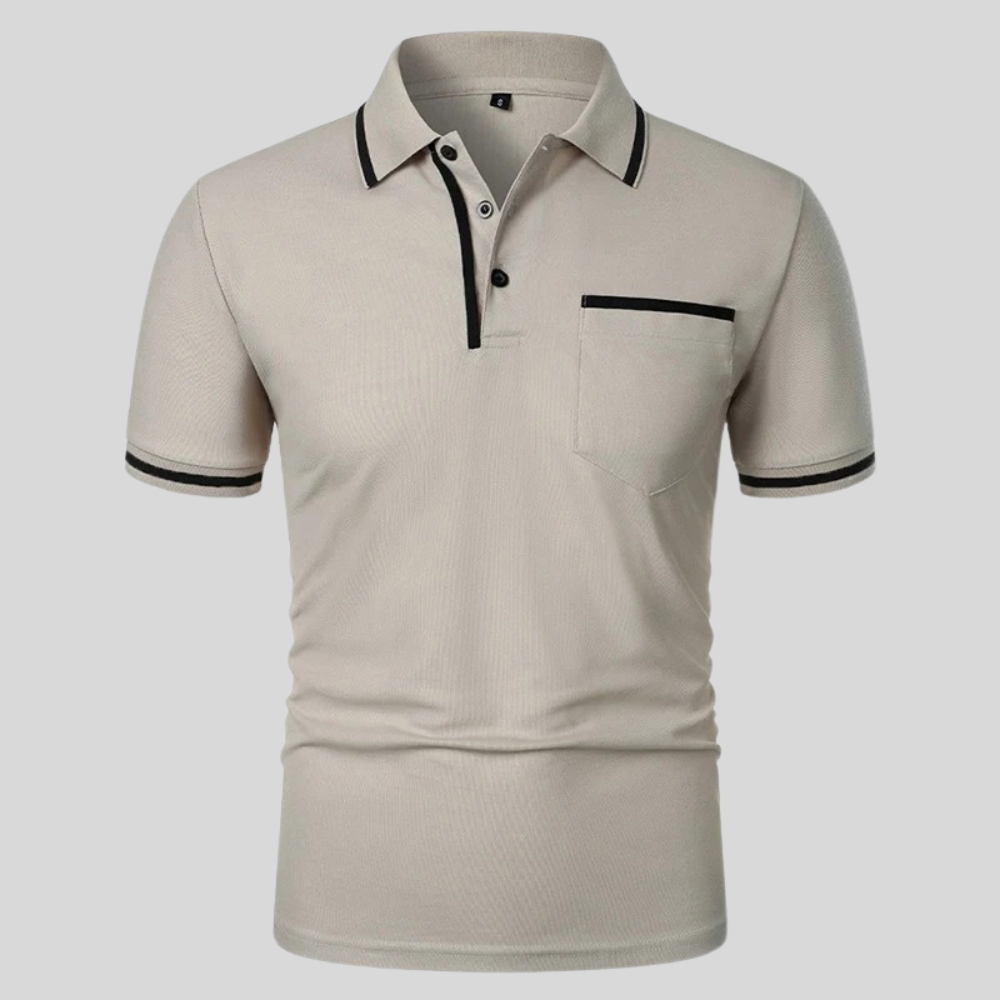 Polo homme à manches courtes avec poche