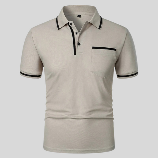 Polo homme à manches courtes avec poche