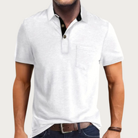 Polo homme à manches courtes avec poche