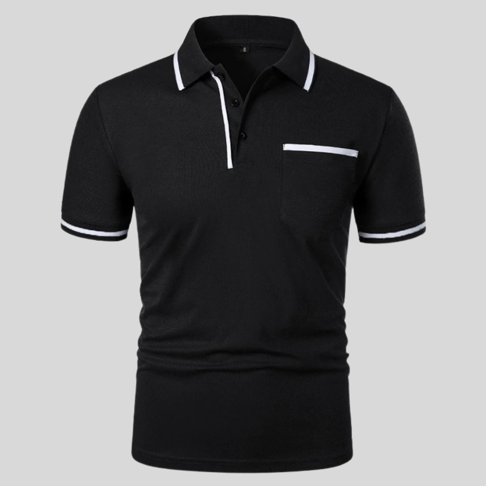 Polo homme à manches courtes avec poche