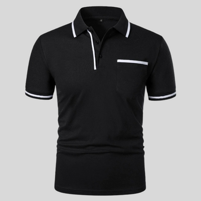 Polo homme à manches courtes avec poche