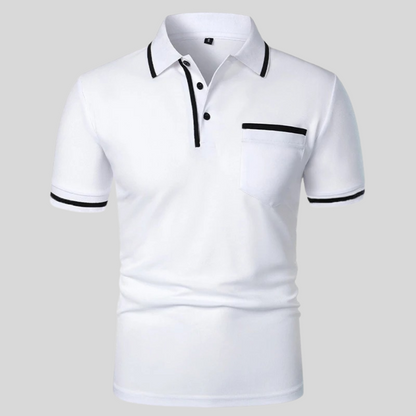Polo homme à manches courtes avec poche