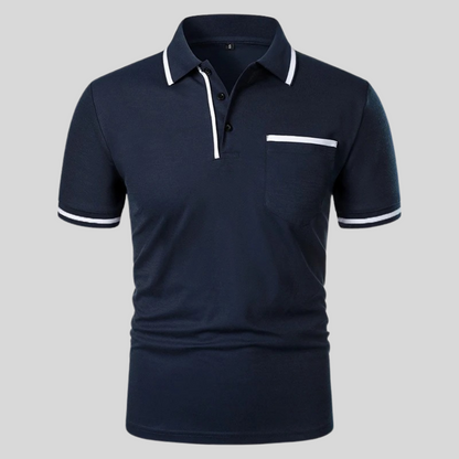 Polo homme à manches courtes avec poche