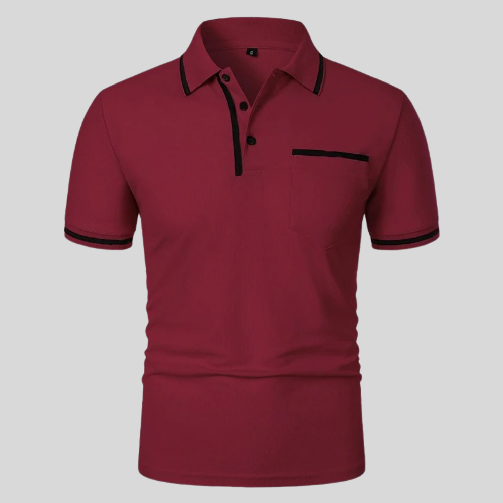 Polo homme à manches courtes avec poche