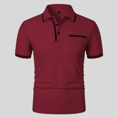 Polo homme à manches courtes avec poche