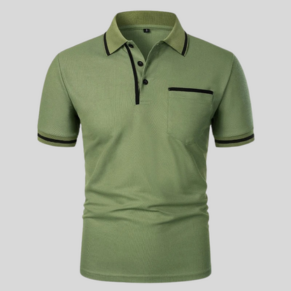 Polo homme à manches courtes avec poche