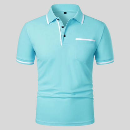 Polo homme à manches courtes avec poche