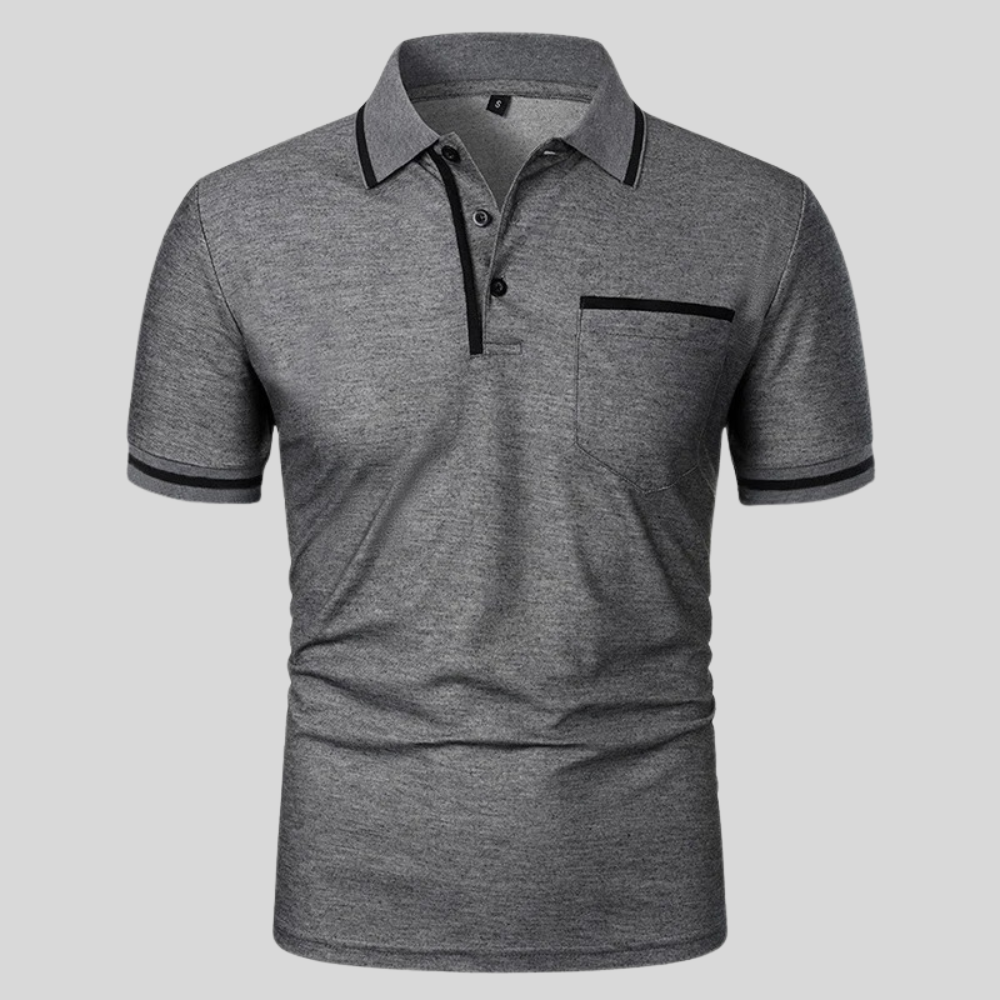 Polo homme à manches courtes avec poche