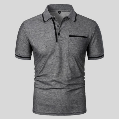 Polo homme à manches courtes avec poche