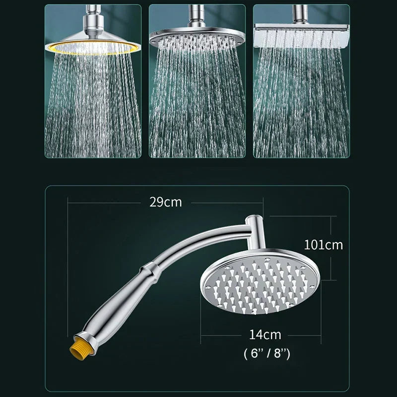Pommeau de douche à effet pluie à économie d’eau pour une expérience spa à la maison