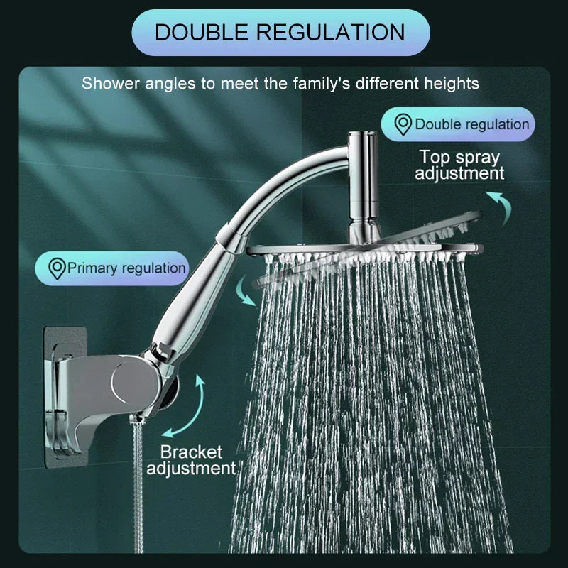 Pommeau de douche à effet pluie à économie d’eau pour une expérience spa à la maison