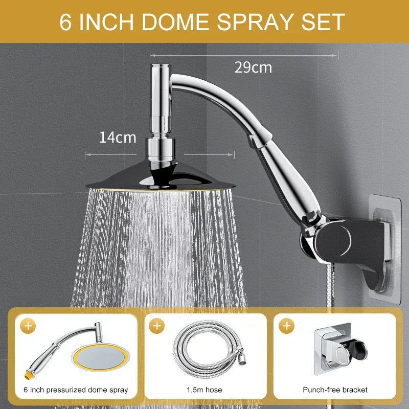 Pommeau de douche à effet pluie à économie d’eau pour une expérience spa à la maison