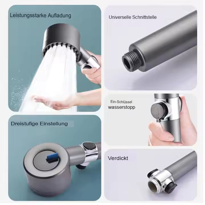 Pommeau de douche haute pression performant pour une douche efficace