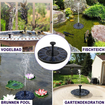 Pompe de fontaine solaire WaterSoft – pour bassin, bain d’oiseaux ou décoration de jardin