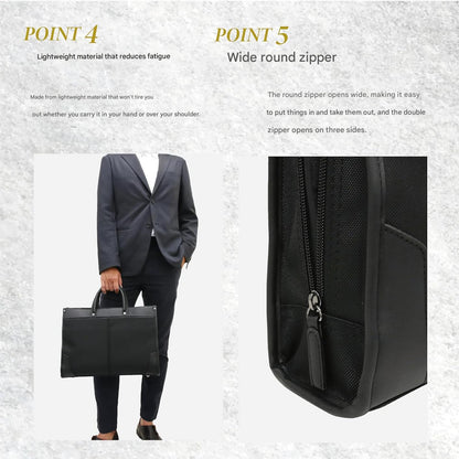 Porte-documents professionnel à double porté avec rangements organisés