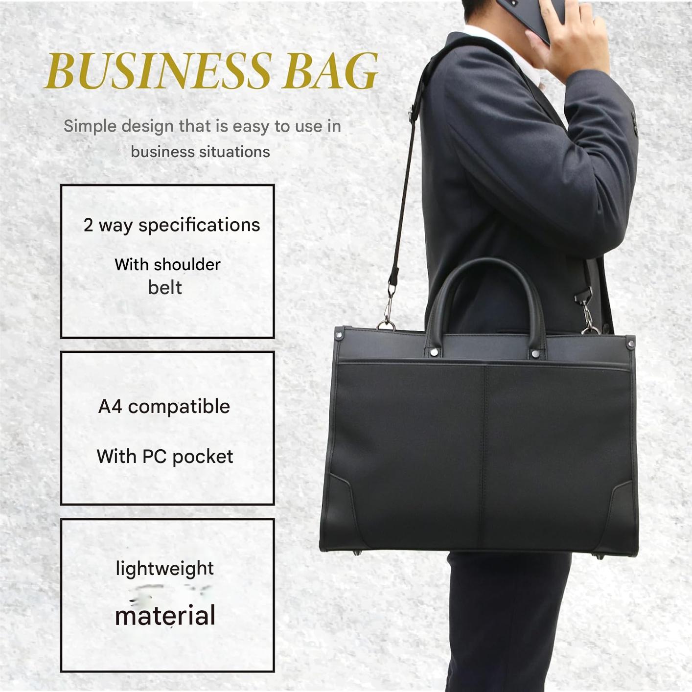 Porte-documents professionnel à double porté avec rangements organisés