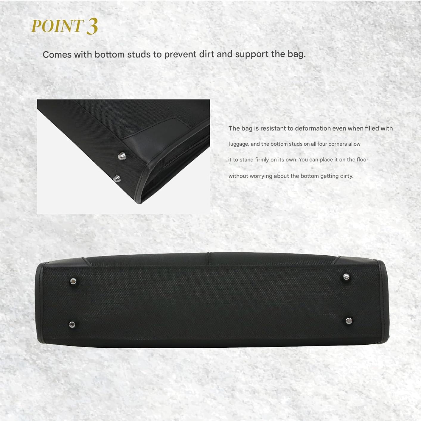 Porte-documents professionnel à double porté avec rangements organisés