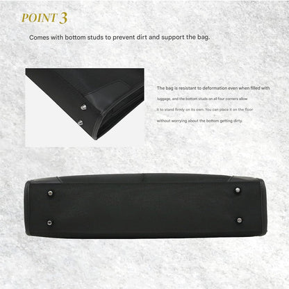 Porte-documents professionnel à double porté avec rangements organisés