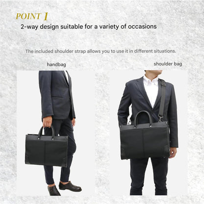 Porte-documents professionnel à double porté avec rangements organisés