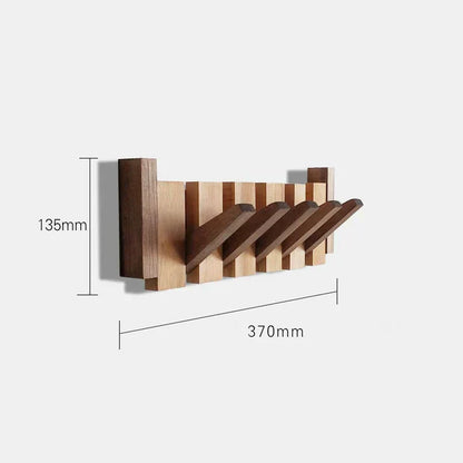 Porte-manteau mural, design en forme de piano, bois de haute qualité