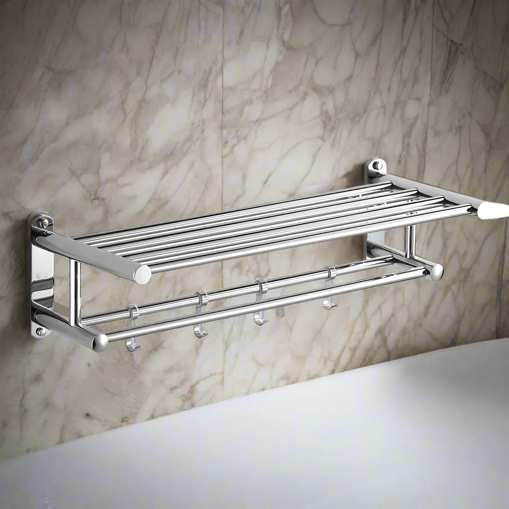 Porte-serviettes en acier inoxydable – design moderne et durable pour la salle de bains