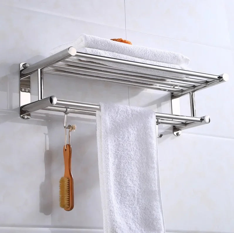 Porte-serviettes en acier inoxydable – design moderne et durable pour la salle de bains