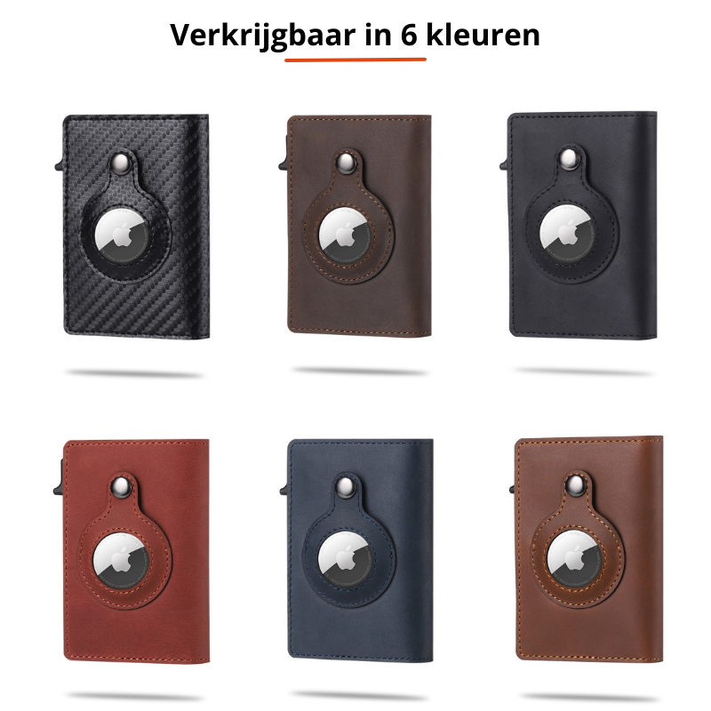 Portefeuille en fibre de carbone avec emplacement pour AirTag pour homme