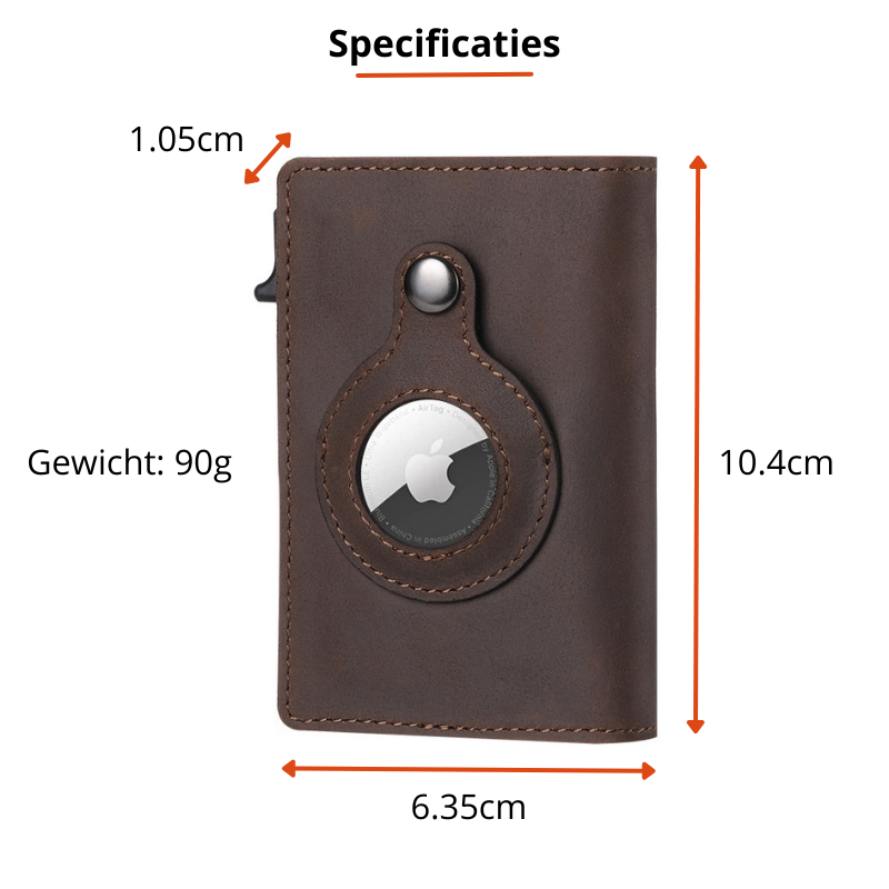 Portefeuille en fibre de carbone avec emplacement pour AirTag pour homme