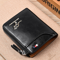 Portefeuille homme en cuir véritable avec protection RFID anti-vol