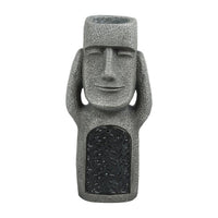 Pot de fleurs à visage sculpté