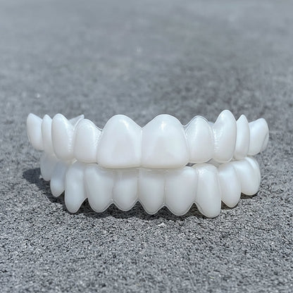 Prothèse dentaire avec facettes blanches
