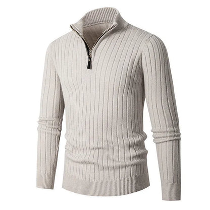 Pull 1/4 zip homme, coupe ajustée
