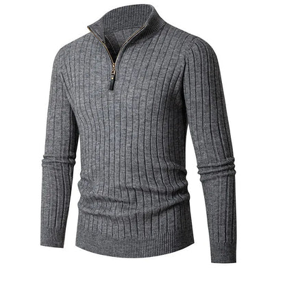 Pull 1/4 zip homme, coupe ajustée