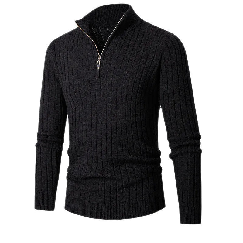 Pull 1/4 zip homme, coupe ajustée