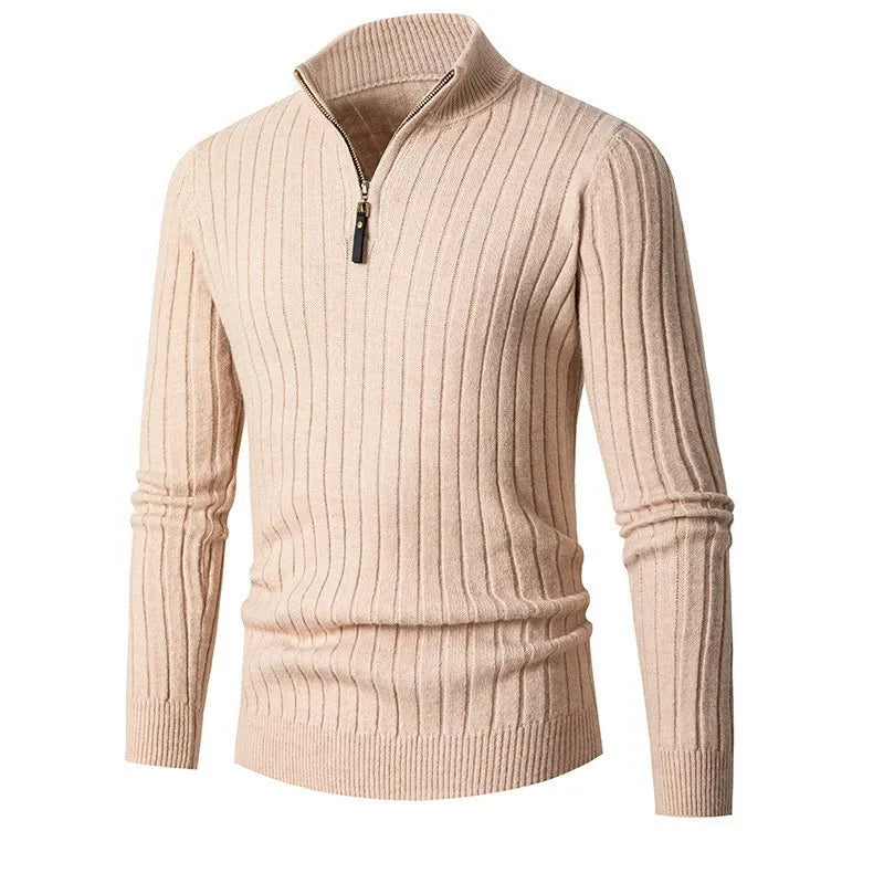 Pull 1/4 zip homme, coupe ajustée