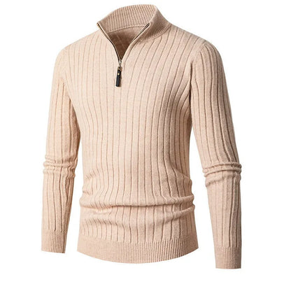 Pull 1/4 zip homme, coupe ajustée
