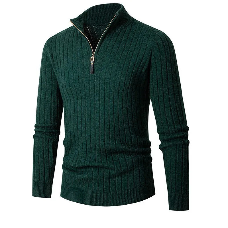 Pull 1/4 zip homme, coupe ajustée