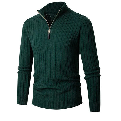 Pull 1/4 zip homme, coupe ajustée