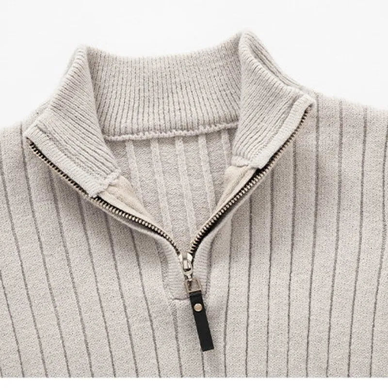 Pull 1/4 zip homme, coupe ajustée