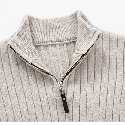 Pull 1/4 zip homme, coupe ajustée
