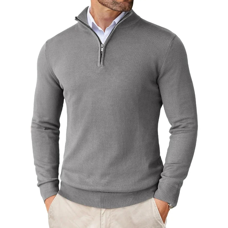 Pull 1/4 zip pour homme