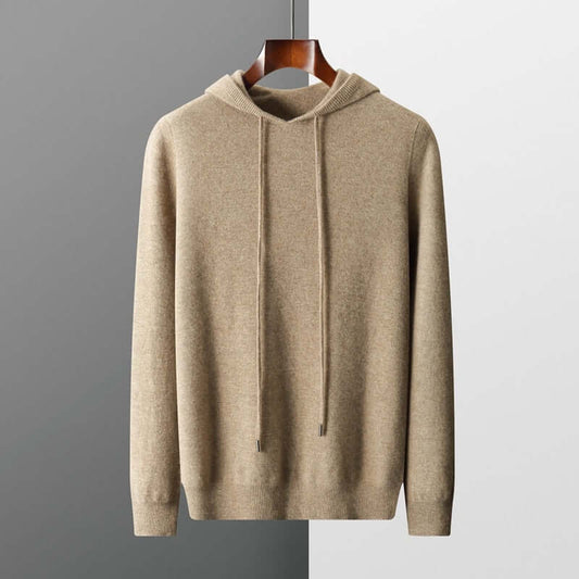 Pull à capuche en maille homme - doux, épuré et chaud