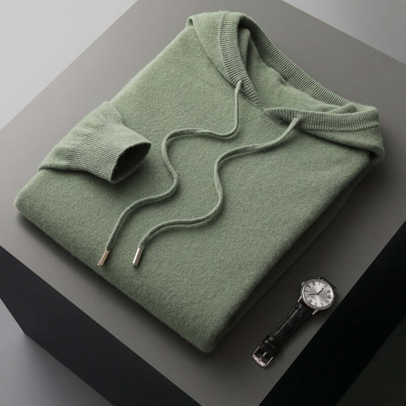 Pull à capuche en maille homme - doux, épuré et chaud