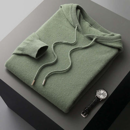 Pull à capuche en maille homme - doux, épuré et chaud