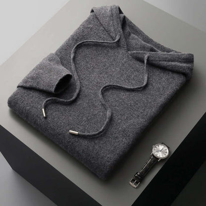 Pull à capuche en maille homme - doux, épuré et chaud