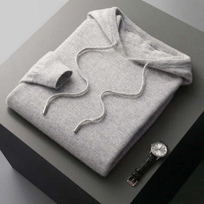 Pull à capuche en maille homme - doux, épuré et chaud