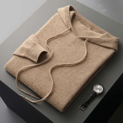 Pull à capuche en maille homme - doux, épuré et chaud