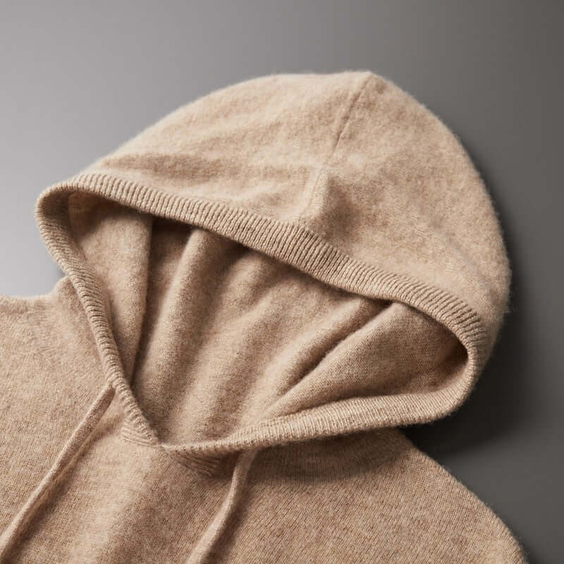 Pull à capuche en maille homme - doux, épuré et chaud